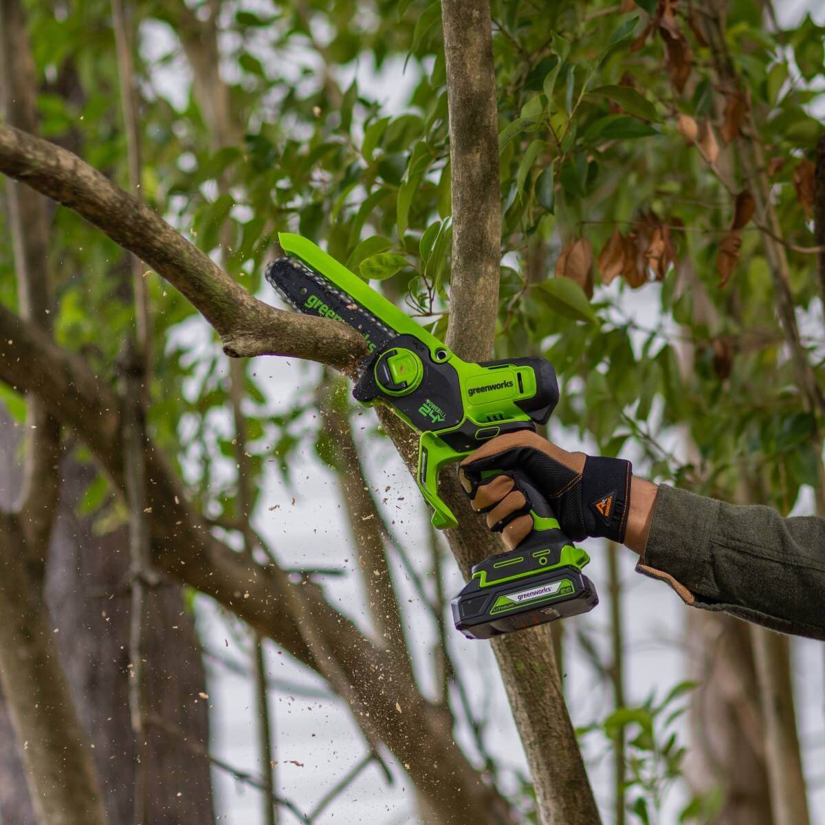 Пила садовая аккумуляторная GREENWORKS GD24CSMNX (2008707UA) [24В, 1х2.0 Ач, з/у]