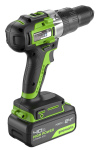 Дрель-шуруповерт ударный Greenworks GD24DD60 (3704107CUB) [24В, 1х4.0 Ач, бесщеточный, кейс]