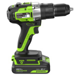Дрель-шуруповерт ударный Greenworks GD24DD60 (3704107CUC) [24В, 2х2.0 Ач, бесщеточный, кейс]