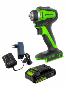 Гайковерт аккумуляторный ударный GREENWORKS G24IW200 (3803607CUA)