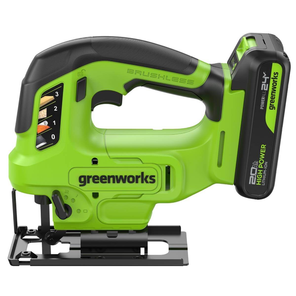 Лобзик аккумуляторный GREENWORKS GD24JS90 (3601707CUA)