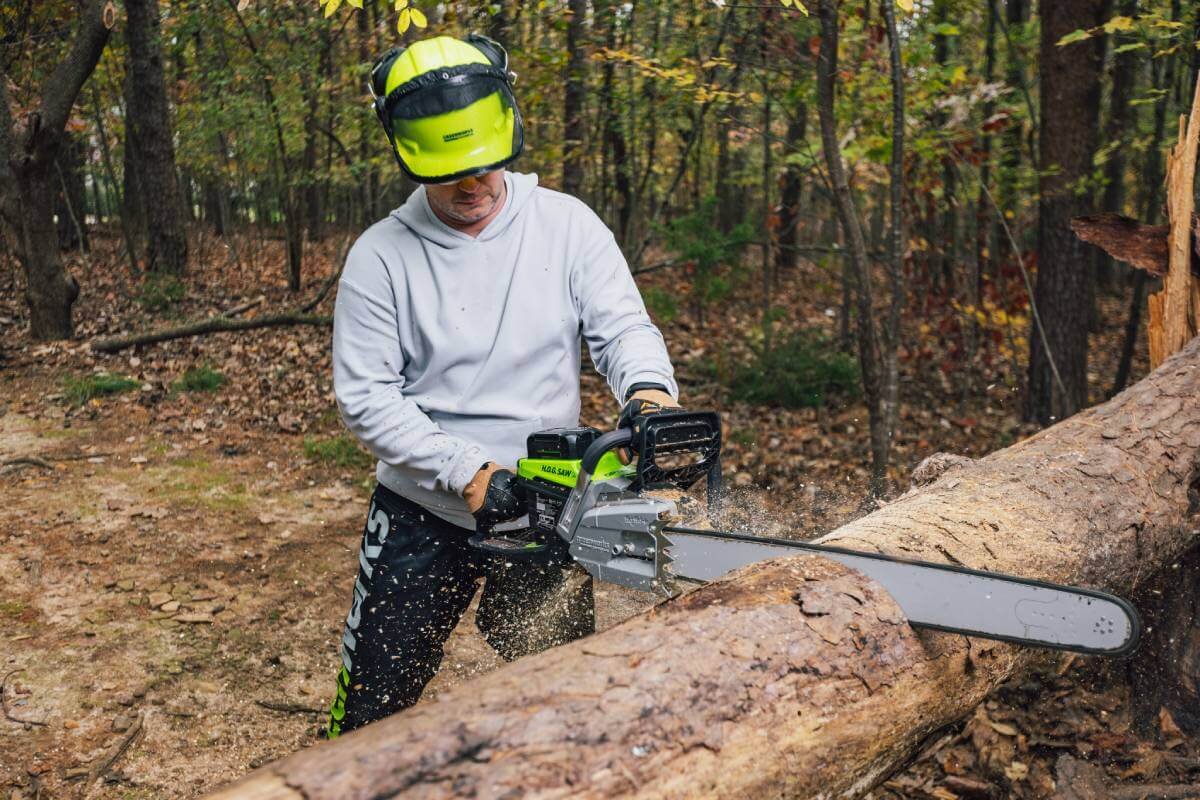 Пила цепная аккумуляторная GREENWORKS OCS800 (2009707) [82В, без акб и з/у]