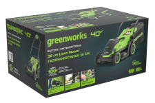Газонокосилка аккумуляторная GREENWORKS G40LM35K4 (2520807UB) [40В, 1х4.0 Ач, з/у]