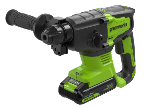 Перфоратор аккумуляторный GREENWORKS GD24SDS2 (3803007CUA)
