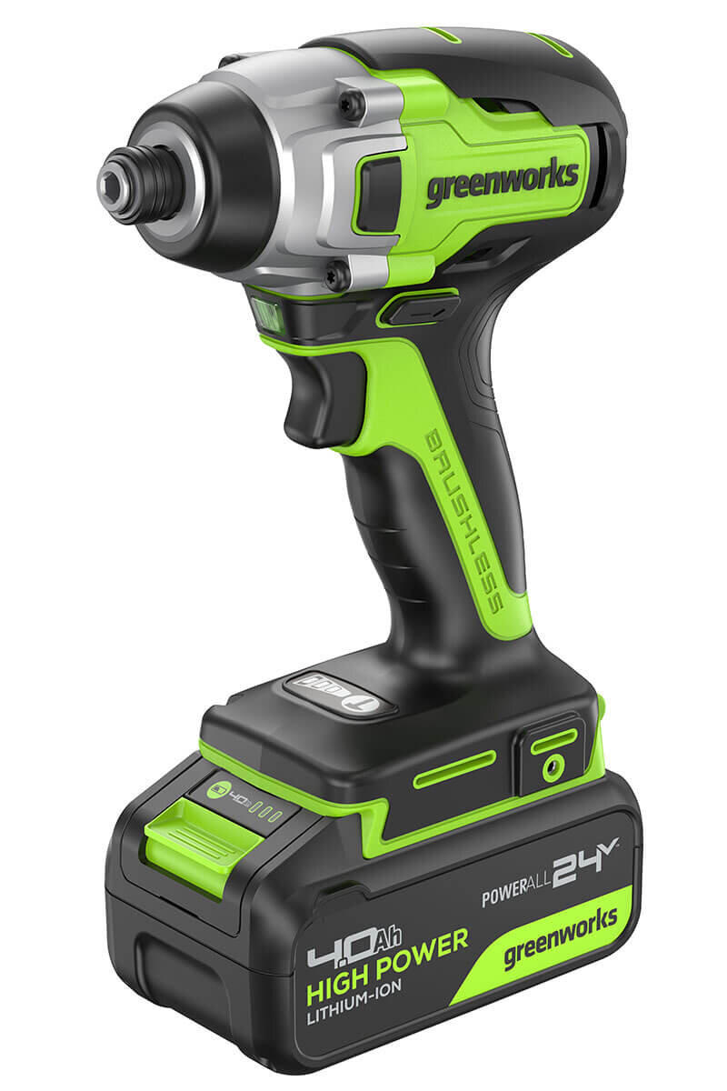 Винтоверт аккумуляторный ударный GREENWORKS GD24ID3 (3802807CUB)