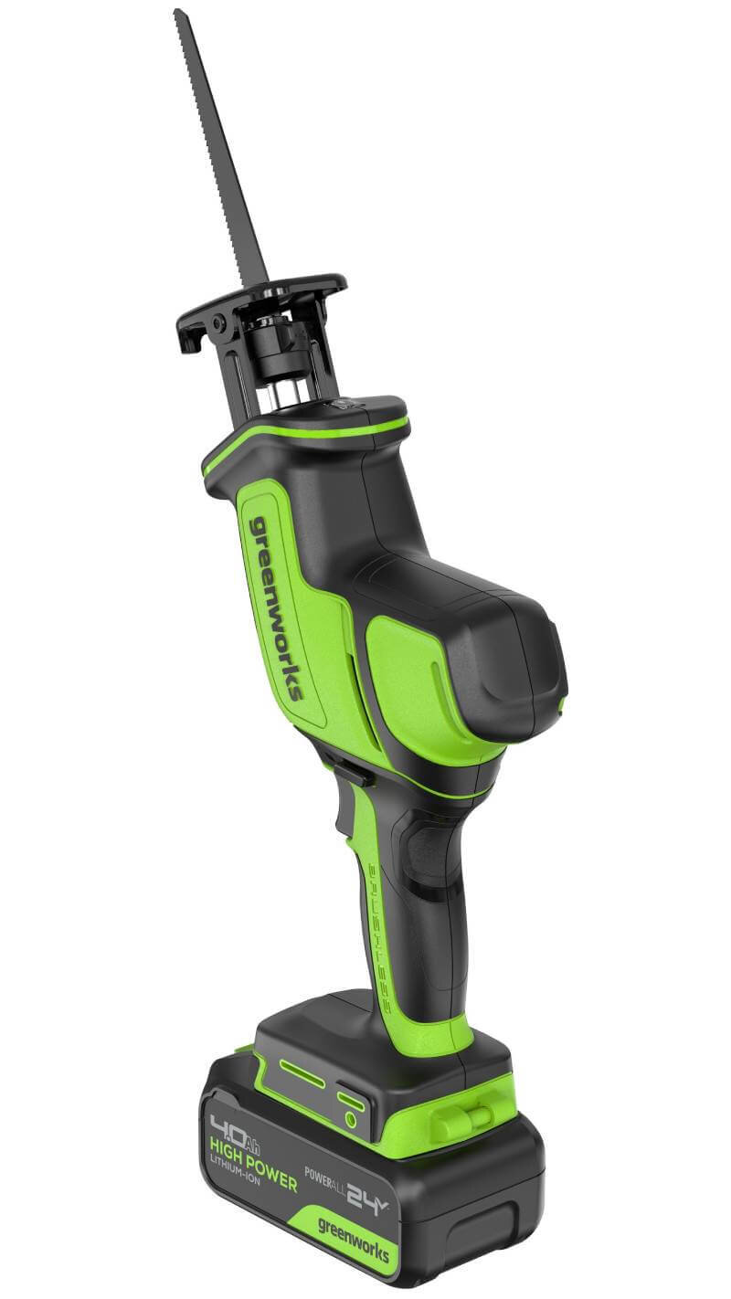 Пила сабельная аккумуляторная GREENWORKS GPT-CRS-25 (1200507CUB)