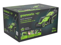 Газонокосилка аккумуляторная GREENWORKS GD40LM411 (2521007) [40В, без акб и з/у]