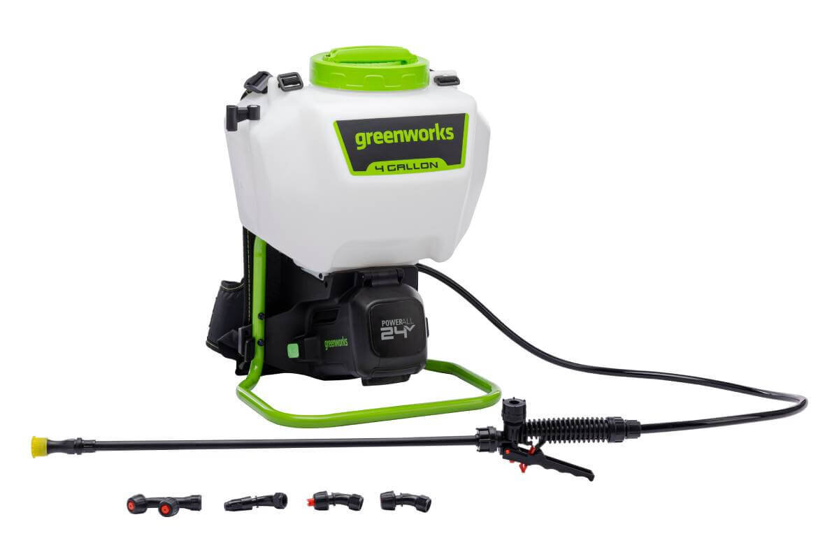 Опрыскиватель аккумуляторный ранцевый 15 л. GREENWORKS G24BPSII (5300307) [24В, без АКБ и ЗУ]