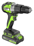 Дрель-шуруповерт ударный Greenworks GD24DD60 (3704107CUC) [24В, 2х2.0 Ач, бесщеточный, кейс]