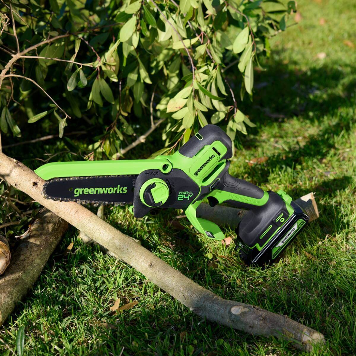 Пила садовая аккумуляторная GREENWORKS GD24CSMNX (2008707UA) [24В, 1х2.0 Ач, з/у]