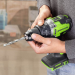 Шуруповерт ударный GREENWORKS GD24DD140 [24В, без акб и з/у, бесщеточный, картон] (3707607)
