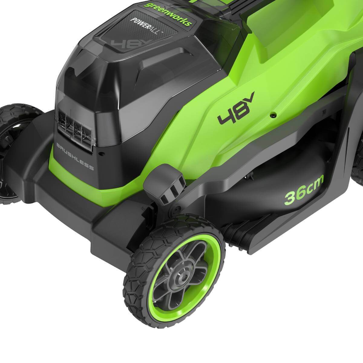 Газонокосилка аккумуляторная GREENWORKS GD24X2LM361 (2520707UD) [2х24В, 2х4.0 Ач, з/у]