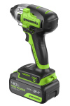 Винтоверт аккумуляторный ударный GREENWORKS GD24ID3 (3802807CUB)