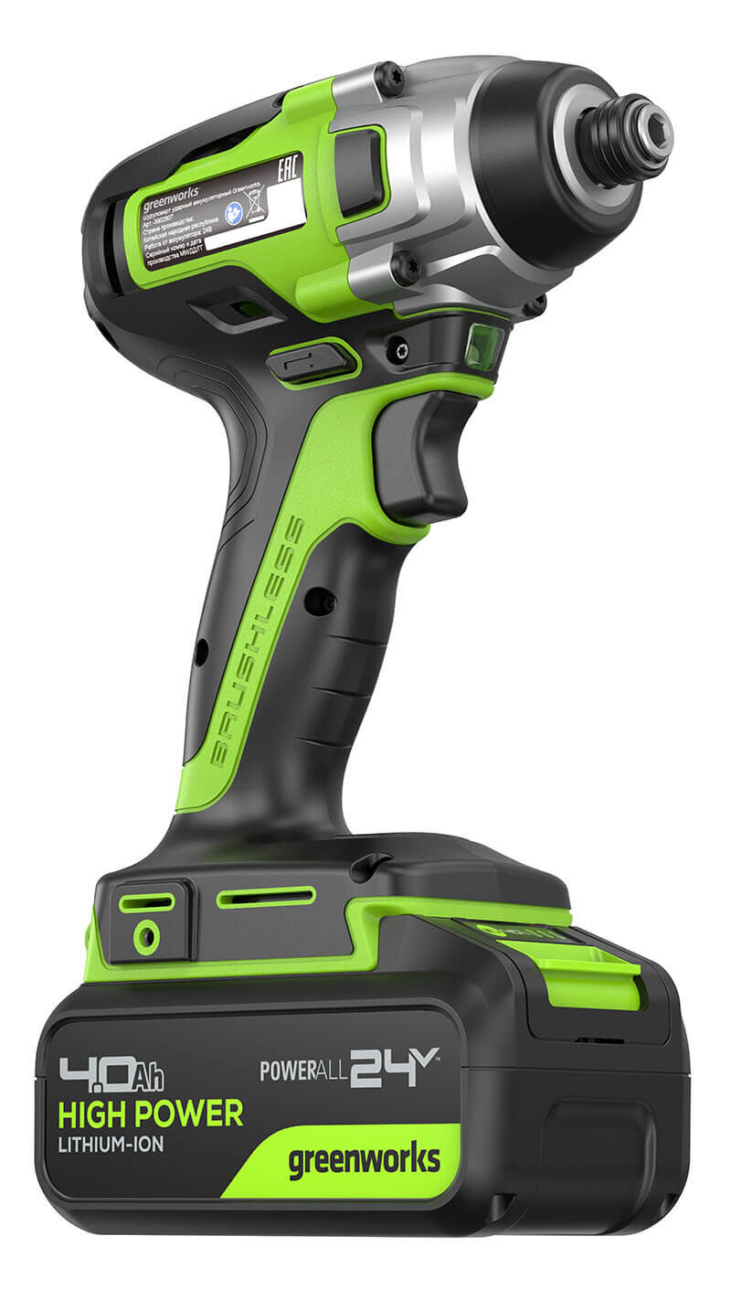 Винтоверт аккумуляторный ударный GREENWORKS GD24ID3 (3802807CUB)