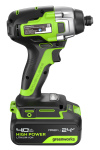 Винтоверт аккумуляторный ударный GREENWORKS GD24ID3 (3802807CUB)