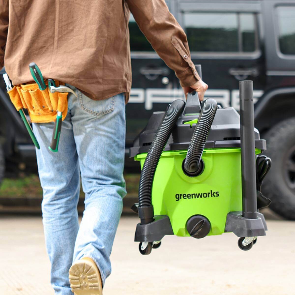 Пылесос строительный сетевой GREENWORKS G120WDV (4701207)