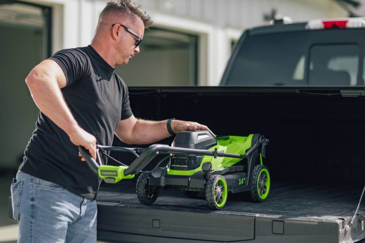 Газонокосилка аккумуляторная GREENWORKS GD24X2LM361 (2520707UD) [2х24В, 2х4.0 Ач, з/у]