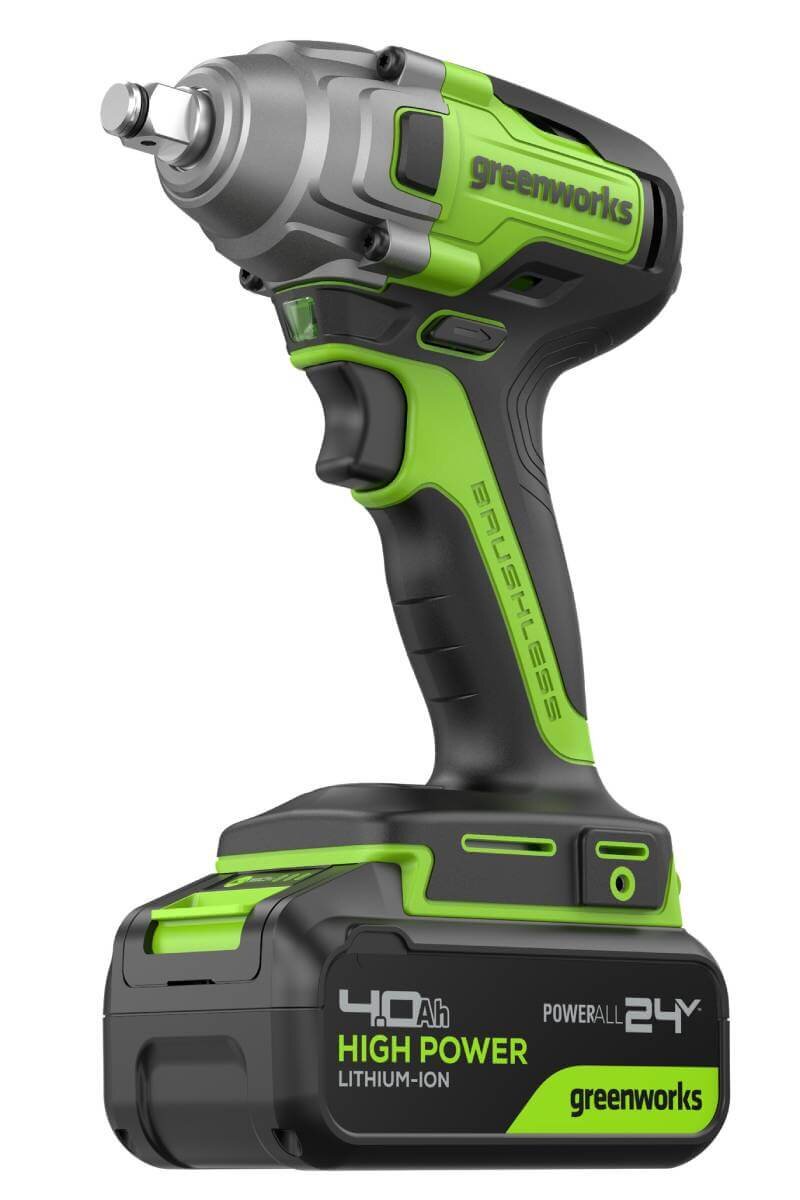 Гайковерт аккумуляторный ударный GREENWORKS GD24IW400 (3802907CUB)