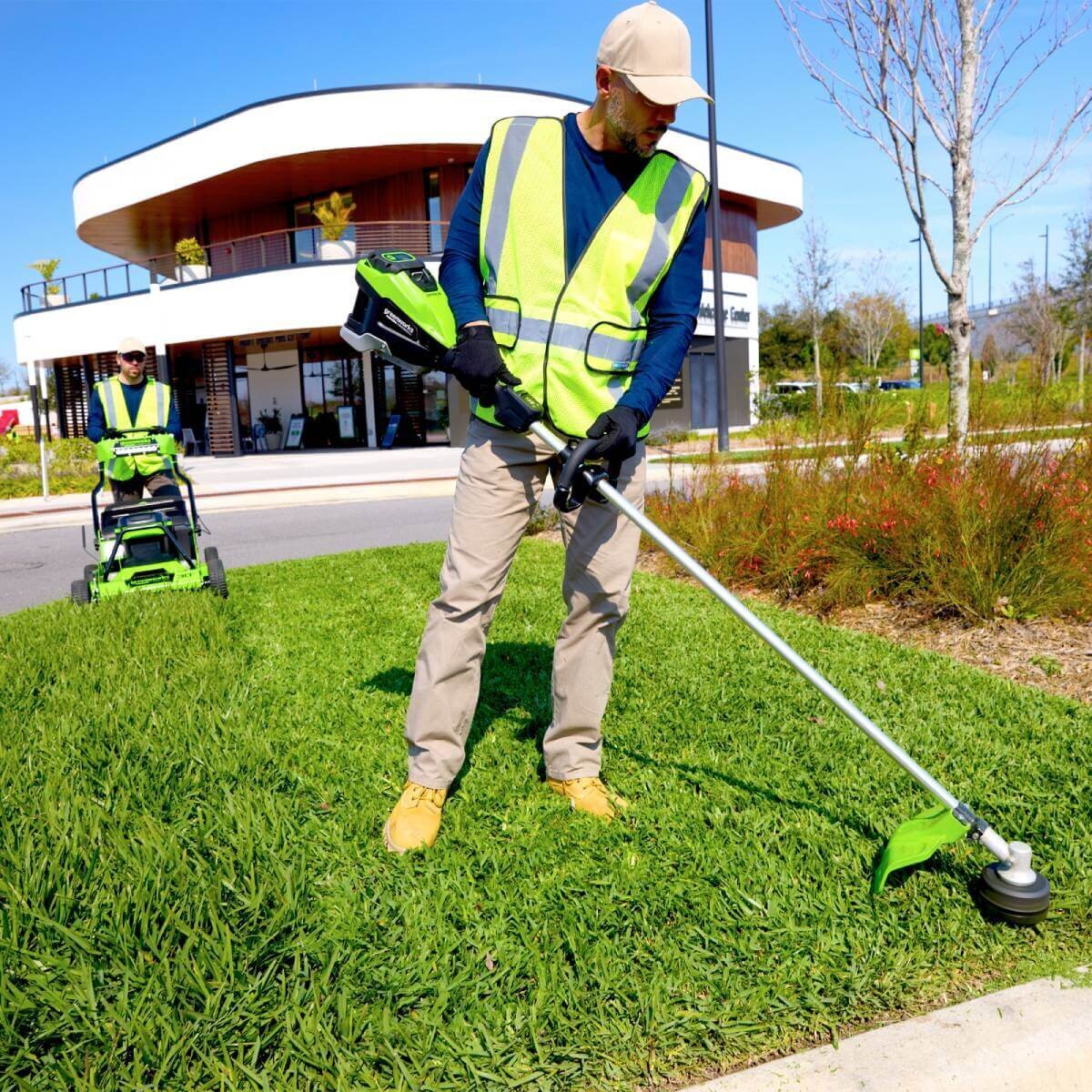 Триммер аккумуляторный GREENWORKS ST161S (2112307) [82В, без АКБ и ЗУ]