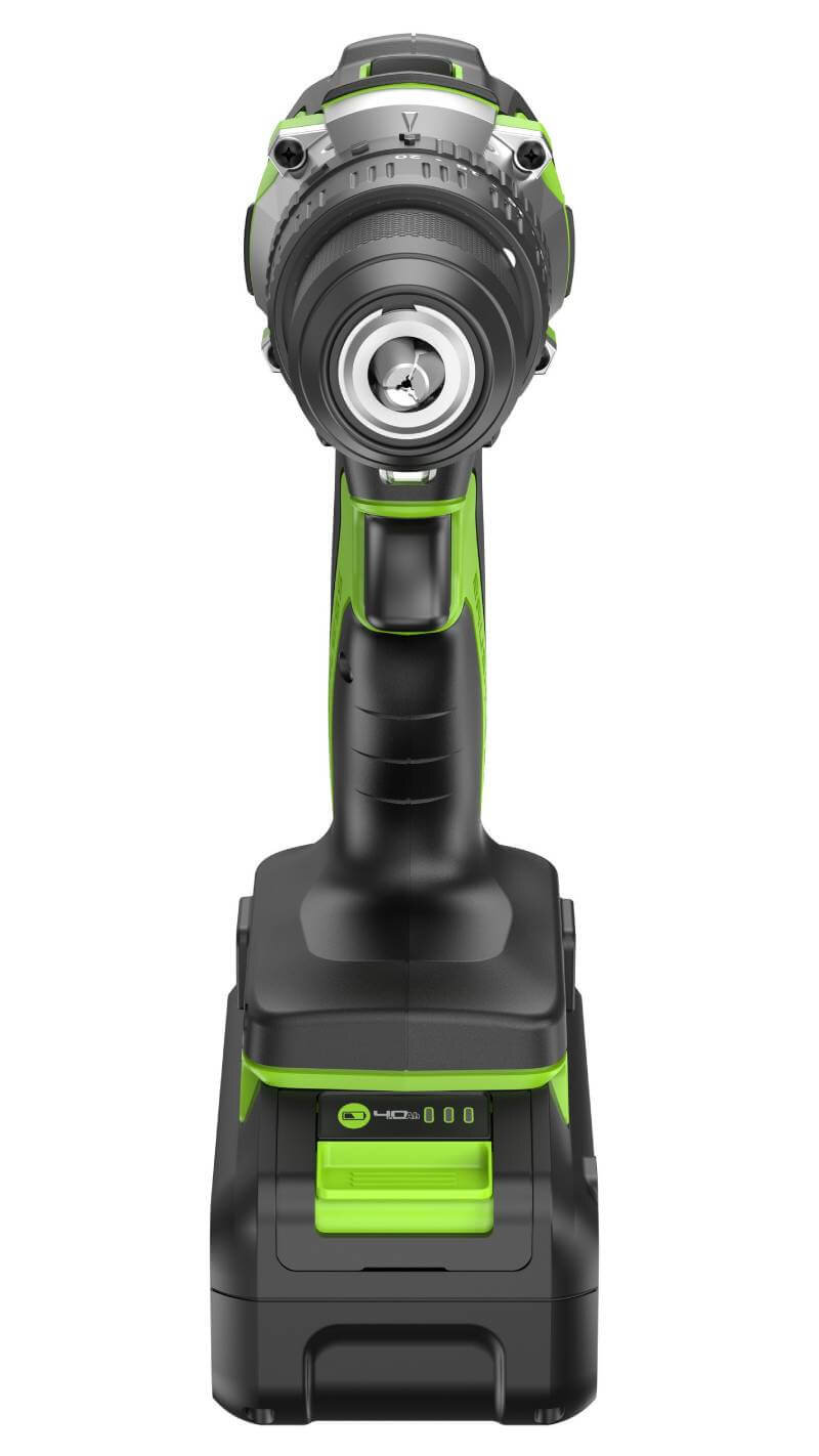 Дрель-шуруповерт ударный Greenworks GD24DD60 (3704107CUB) [24В, 1х4.0 Ач, бесщеточный, кейс]