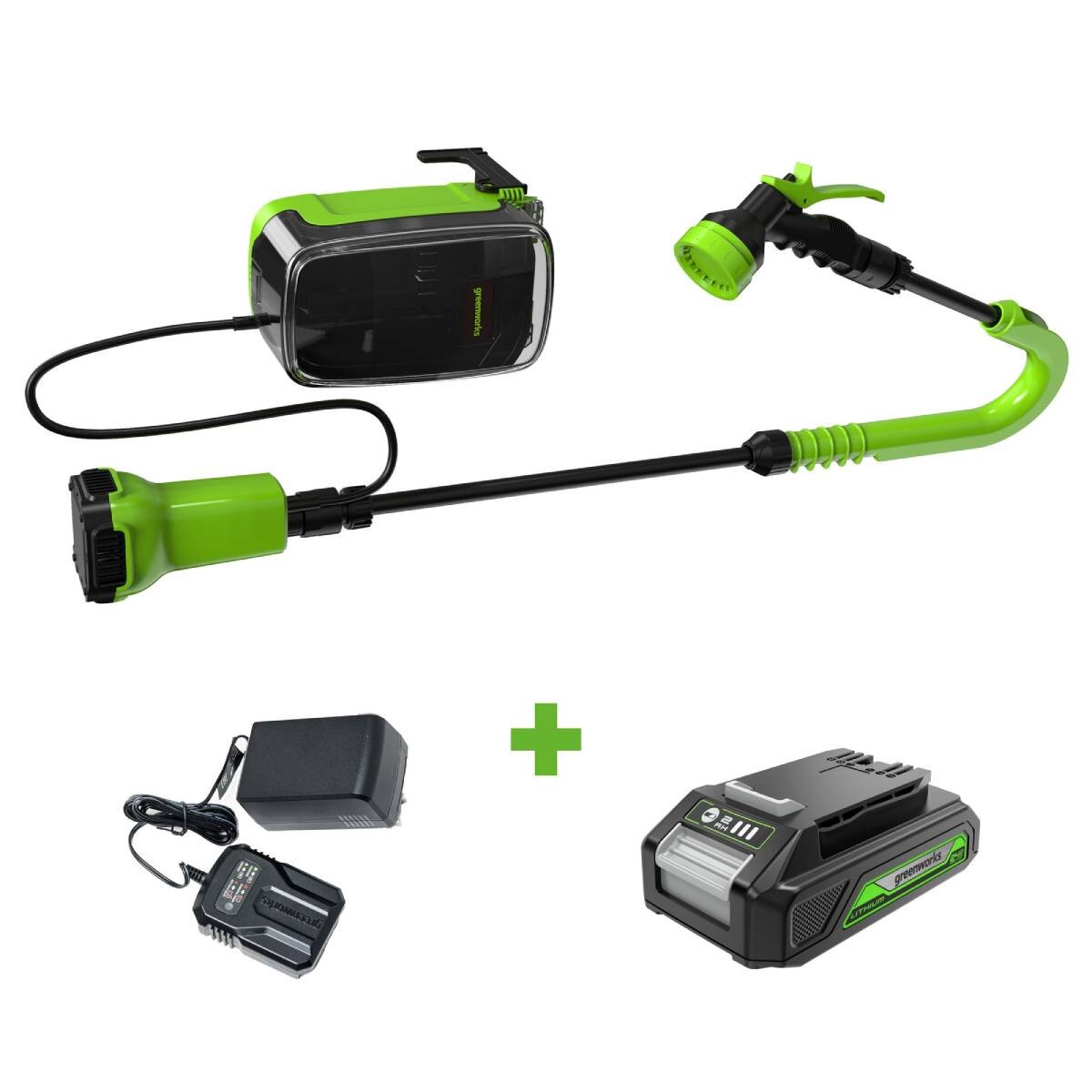 Насос дренажный аккумуляторный, для полива из бочки GREENWORKS G24SWP (3401007UA)