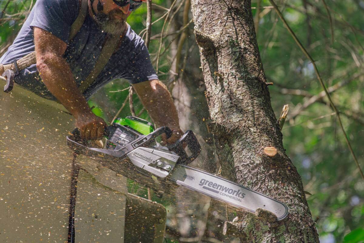 Пила цепная аккумуляторная GREENWORKS OCS500 (OCS500A1) [82В, без акб и з/у]