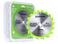 Диск пильный по дереву GREENWORKS 165х20х18T (2955807)
