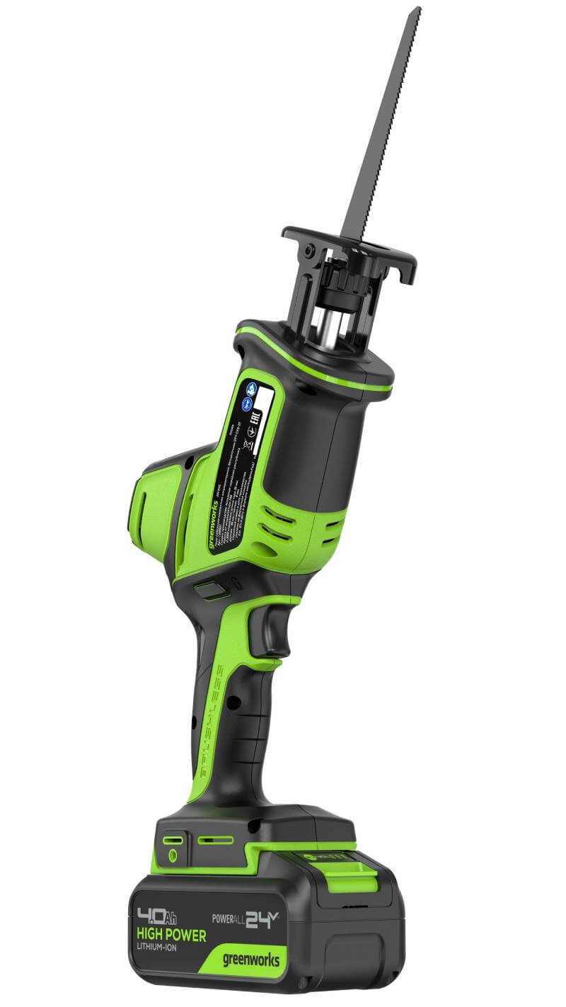 Пила сабельная аккумуляторная GREENWORKS GPT-CRS-25 (1200507CUB)