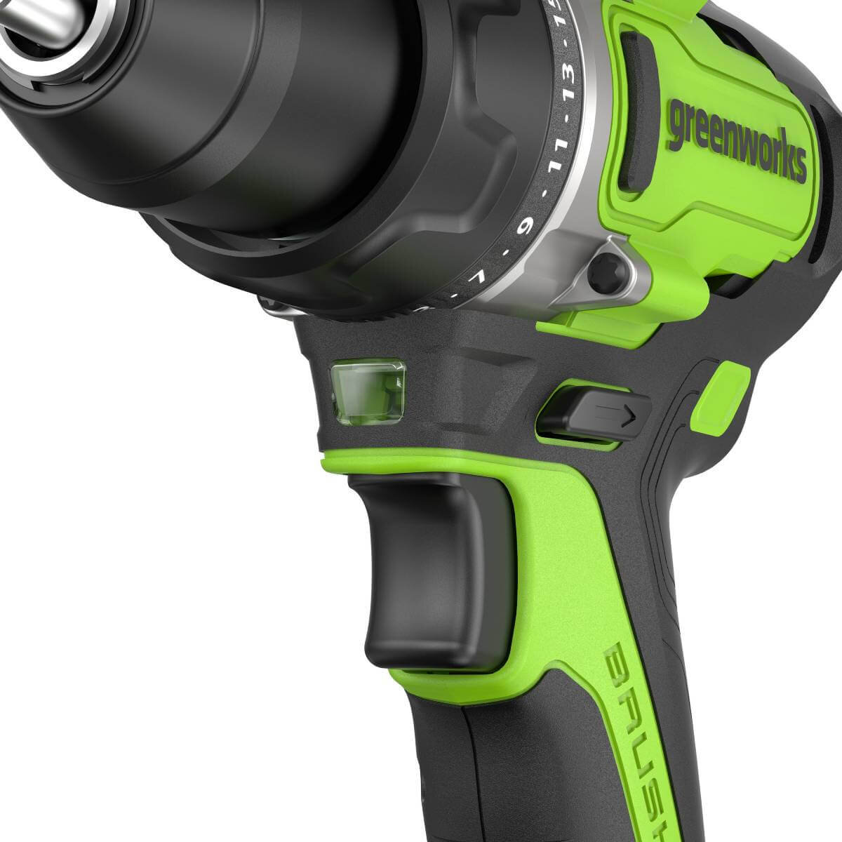Дрель-шуруповерт Greenworks GD24DD90 (3707507CUB) [24В, 1х4.0 Ач, бесщеточный, кейс]