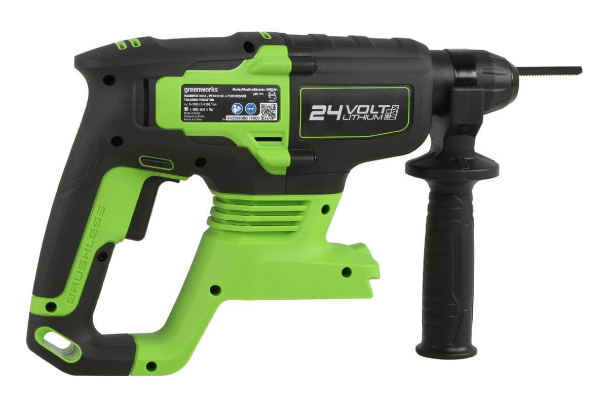 Перфоратор аккумуляторный GREENWORKS GD24SDS2 (3803007UB)