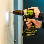 Дрель-шуруповерт ударный Greenworks GD24DD60 (3704107CUA) [24В, 1х2.0 Ач, бесщеточный, кейс]