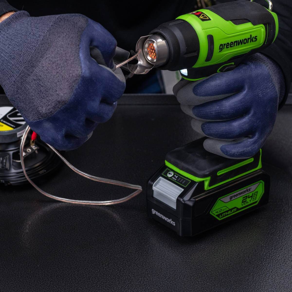 Фен строительный аккумуляторный (термофен) GREENWORKS G24HG (3400207CUB)