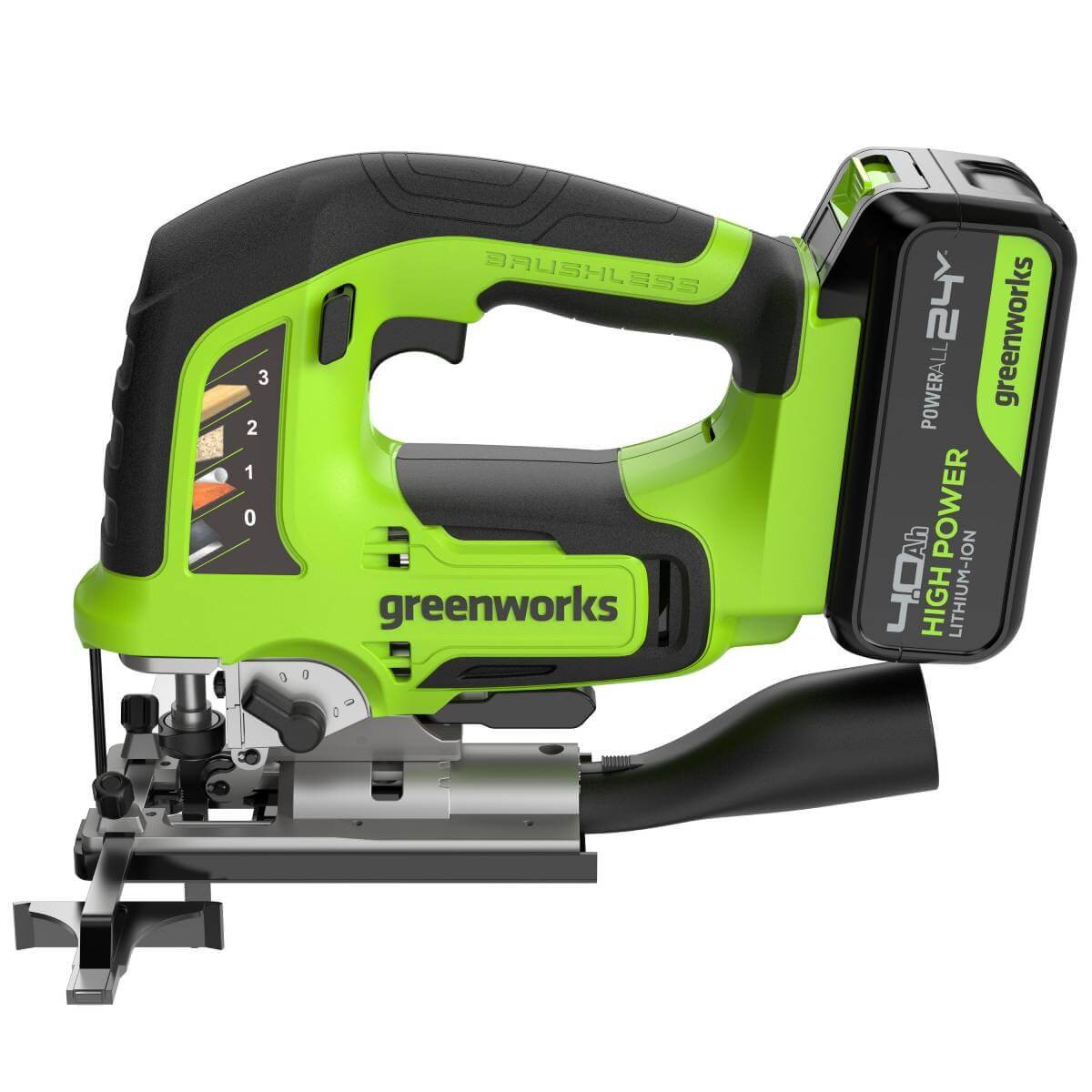 Лобзик аккумуляторный GREENWORKS GD24JS120 (3601407CUB)
