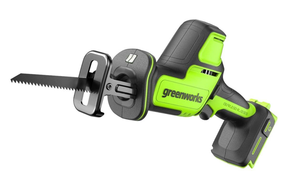 Пила сабельная аккумуляторная GREENWORKS GPT-CRS-25 без АКБ и ЗУ (1200507)