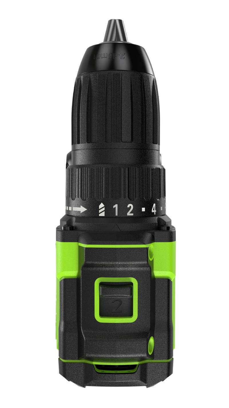 Дрель-шуруповерт Greenworks DD345 (3708307CUB) [24В, 1х4.0 Ач, бесщеточный, кейс]