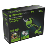 Секатор садовый аккумуляторный GREENWORKS PR24320 без АКБ и ЗУ (PR24320A1)