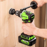Дрель-шуруповерт Greenworks GD24DD90 (3707507CUB) [24В, 1х4.0 Ач, бесщеточный, кейс]