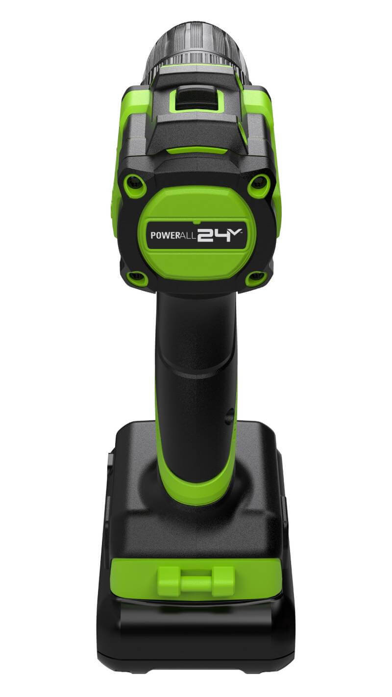 Дрель-шуруповерт Greenworks DD345 (3708307CUA) [24В, 1х2.0 Ач, бесщеточный, кейс]