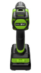 Дрель-шуруповерт Greenworks DD345 (3708307CUA) [24В, 1х2.0 Ач, бесщеточный, кейс]