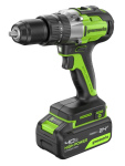 Дрель-шуруповерт ударный Greenworks GD24DD60 (3704107CUB) [24В, 1х4.0 Ач, бесщеточный, кейс]