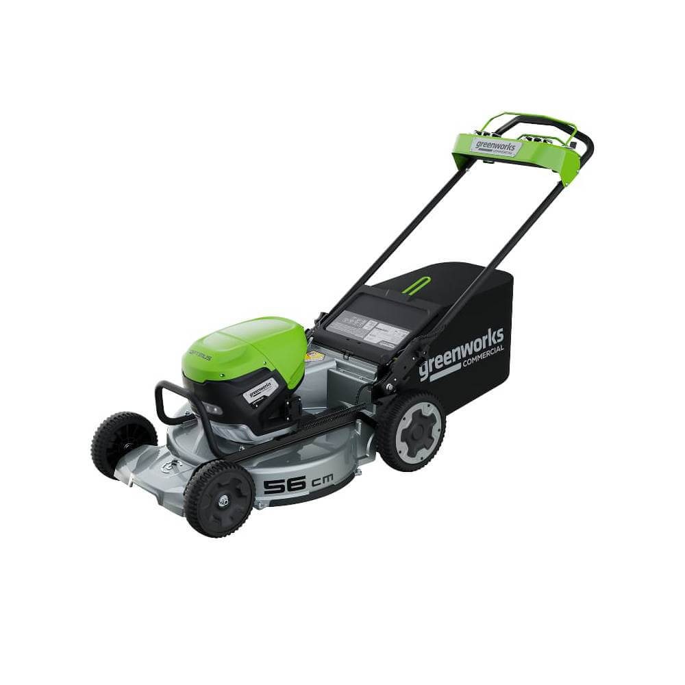 Газонокосилка аккумуляторная GREENWORKS LM221S (2519407) [82В, без АКБ и ЗУ]