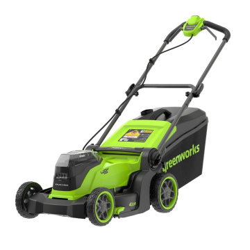 Газонокосилка аккумуляторная GREENWORKS G24X2LM411 (2520907) [2х24В, без акб и з/у]