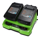 Зарядное устройство для аккумуляторов GREENWORKS G24X2UC2 для Li-ion 24V (2931907)