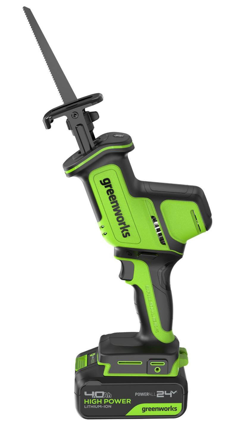 Пила сабельная аккумуляторная GREENWORKS GPT-CRS-25 (1200507CUB)