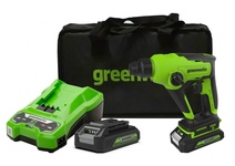 Перфоратор аккумуляторный GREENWORKS GD24SDS1 (3803107UA)