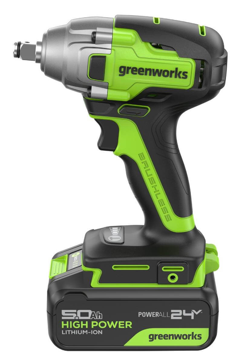 Гайковерт аккумуляторный ударный GREENWORKS GD24IW400 (3802907CUG)