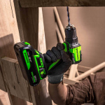 Дрель-шуруповерт Greenworks DD560 Anti-kickback (3708407CUB) [24В, 1х4.0 Ач, бесщеточный, кейс]