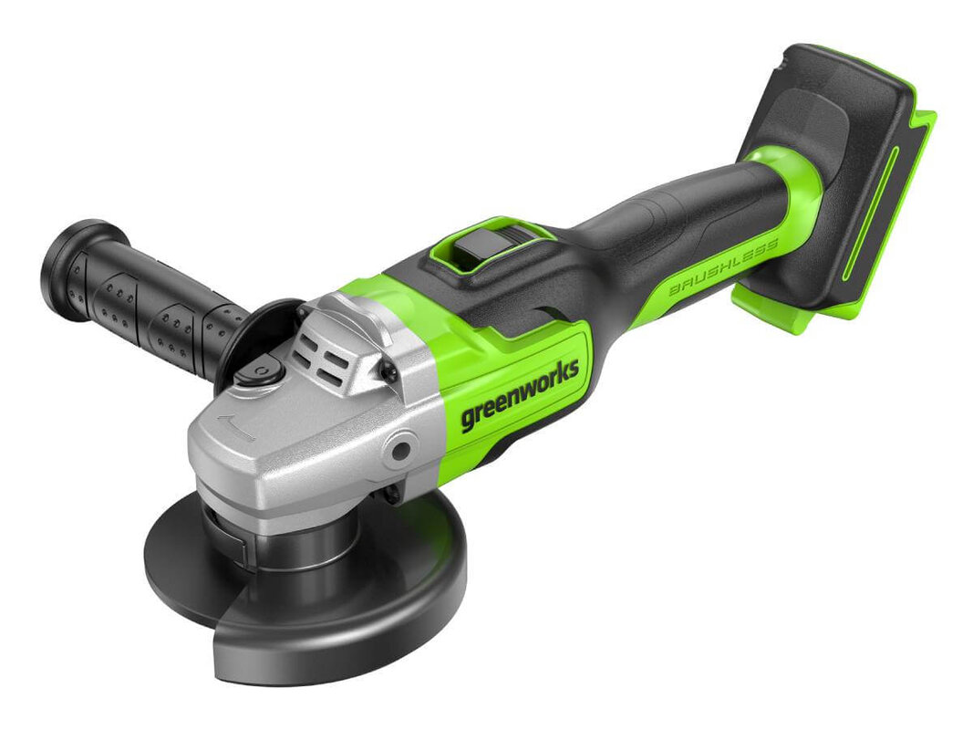 Шлифмашина угловая аккумуляторная GREENWORKS GD24AG (3200207 комплект)