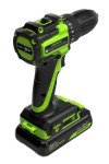 Дрель-шуруповерт Greenworks DD345 (3708307CUA) [24В, 1х2.0 Ач, бесщеточный, кейс]