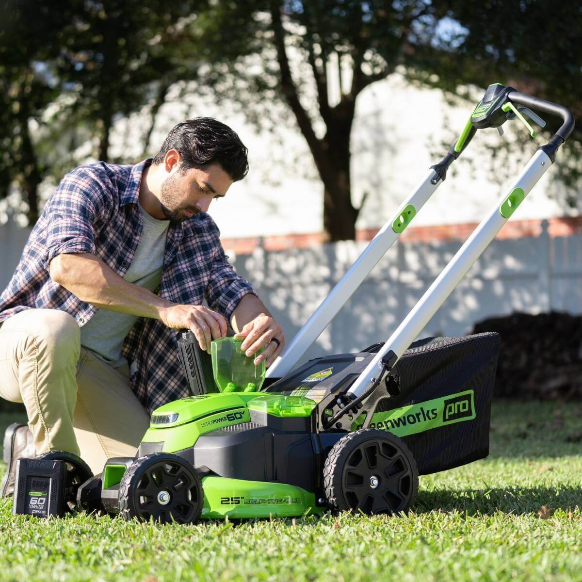 Газонокосилка аккумуляторная GREENWORKS GD60LM61 (2519107) [60В, без акб и з/у]